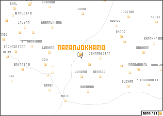 map of Narān jo Khārio