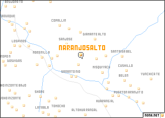 map of Naranjos Alto