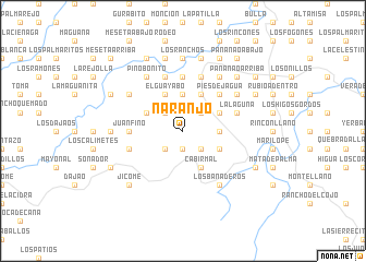 map of Naranjo