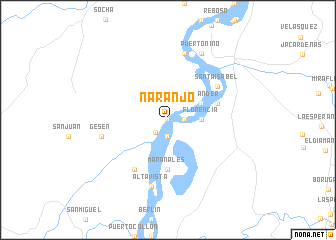 map of Naranjo