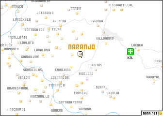 map of Naranjo