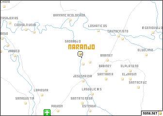 map of Naranjo