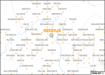 map of Naranjo