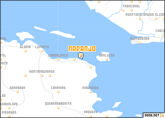 map of Naranjo