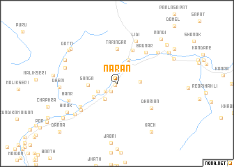 map of Nārān