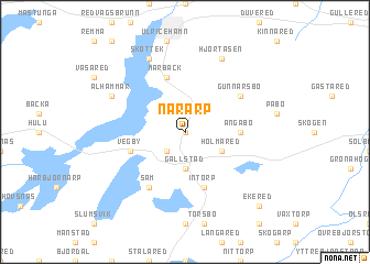 map of Närarp