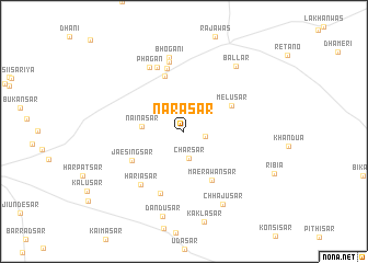 map of Narāsar