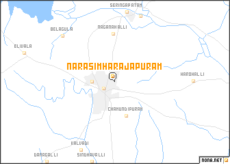 map of Narasimharaja Puram