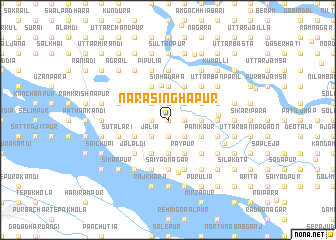 map of Narasinghapur