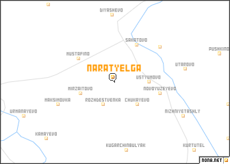 map of Narat-Yelga