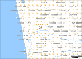 map of Narawila