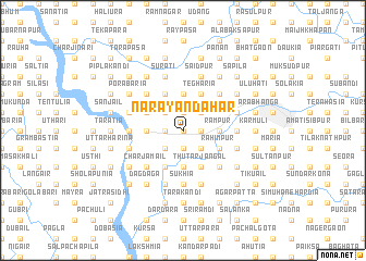map of Nārāyandahar