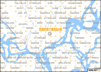 map of Nārāyandia