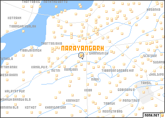 map of Nārāyangarh