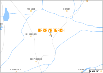 map of Nārāyangarh