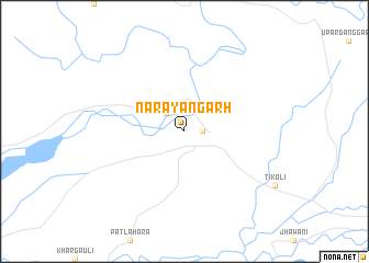 map of Nārāyangarh