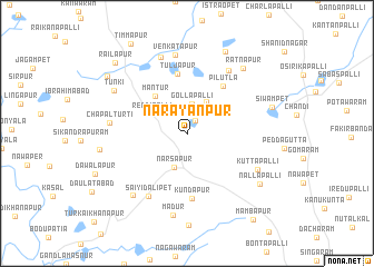 map of Nārāyanpur