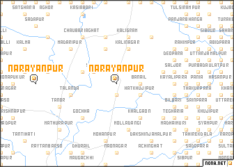 map of Nārāyanpur