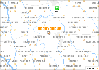 map of Nārayānpur