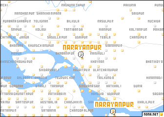 map of Nārāyanpur