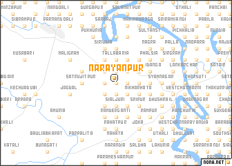 map of Nārāyanpur