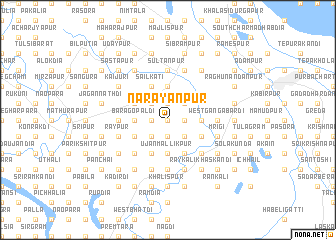 map of Nārāyanpur