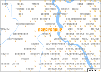 map of Nārāyanpur