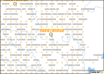 map of Nārāyanpur
