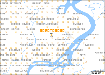 map of Nārāyanpur