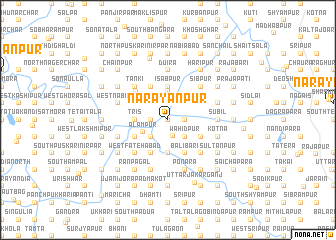 map of Nārāyanpur