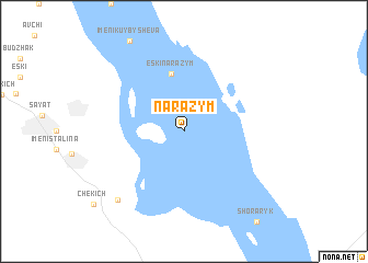 map of Narazym