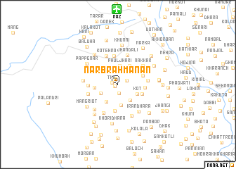 map of Nār Brahmanān