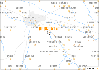 map of Narcastet