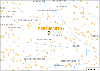 map of Nāre Jo Goth