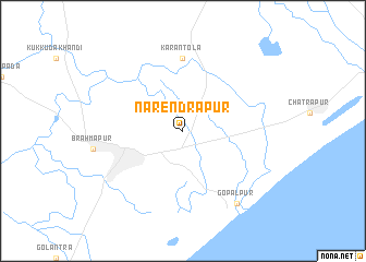 map of Narendrapur