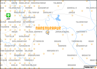 map of Narendrapur