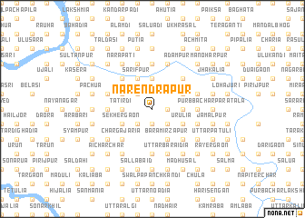 map of Narendrapur