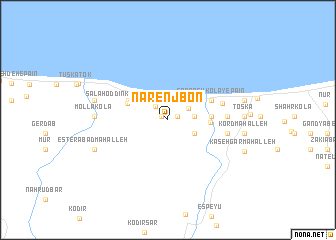 map of Nārenjbon