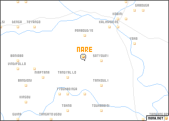 map of Naré