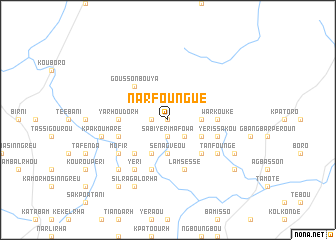 map of Narfoungué