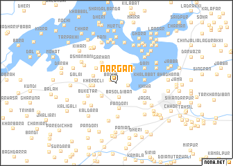 map of Nārgān