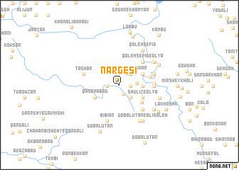 map of Nargesī