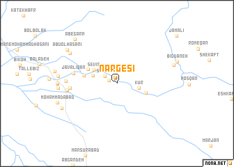 map of Nargesī