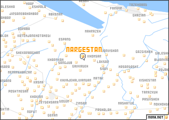 map of Nargestān