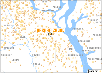 map of Nār Hāfizābād