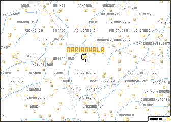 map of Nariānwāla