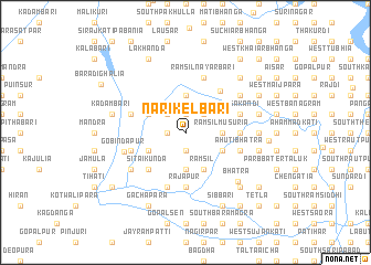 map of Nārikelbāri