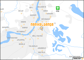map of Nārikeldānga