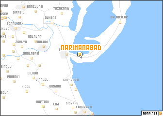 map of Nǝrimanabad