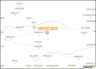 map of Nariņciems